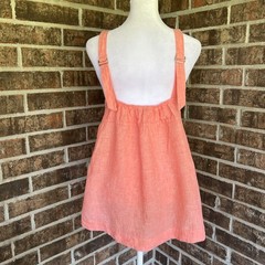 Athleta 100% Linen Tank Voyager Women’s Small Top Orange Sleeveless Straps