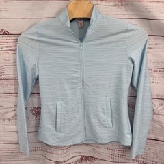 Tommy Bahama Everyday Active Jacket Womens Large Light Blue Zip Up Performance