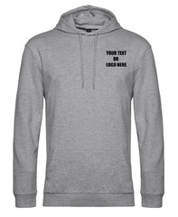 Personalised B&C Unisex #Hoodie Printed Custom Text Logo Workwear Casual Gym
