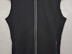 Icebreaker GT Women’s 260 Midweight Merino Wool Black Full Zip Vest Size L