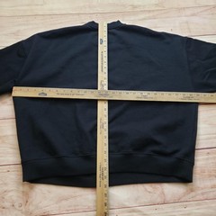 L*SPACE Sweatshirt Womens S/M Black Pullover Fleece Crew Neck CHEEKY Relaxed