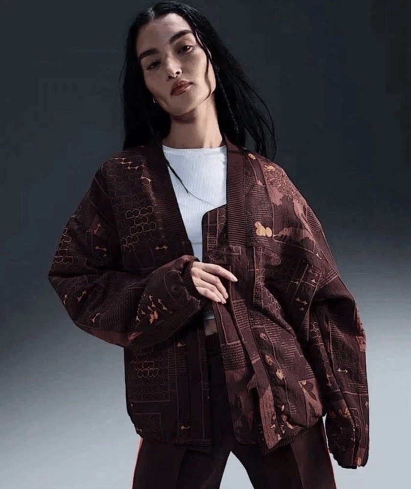 Nike Naomi Osaka Sustainable Materials Woven Jacquard Jacket Crimson Size L $300