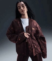 Nike Naomi Osaka Sustainable Materials Woven Jacquard Jacket Crimson Size L $300