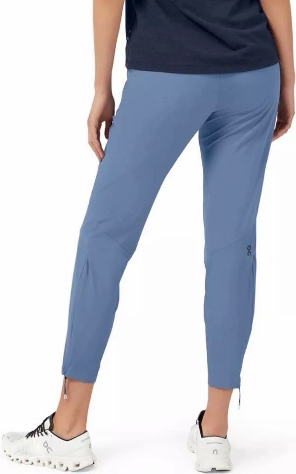 Women’s Size Large Blue Run On Clouds Running Pants Lightweight Ankle Zip