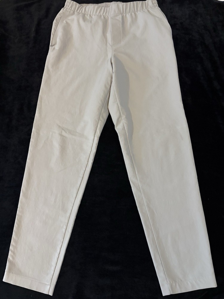 Lululemon Small Slim Fit Pants 3 Pocket Light Gray LM5AKBS New Venture Trouser