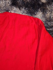 Hannah Anderson Organic Cotton XXL Red Ling Sleeve Shirt Plain Soft LNWT