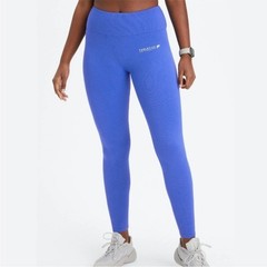 FABLETICS Piscina/La Logo Bar Blue Cloud Seamless High Waisted Legging Size M