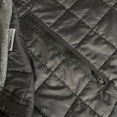 Club Ride Jacket Womens Large Gray Two Timer FW15 Quilted Fleece Cycling Hybrid