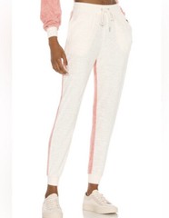 L*Space Back At It Pant Terry Joggers Primrose Cream M