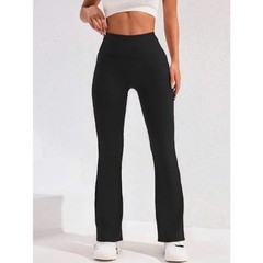​​High Waist Flare Leg Yoga Pants Women with Pocket Push Up Butt Running Tights