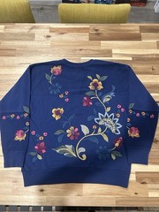 Johnny Was Vanessa Embroidered Sweatshirt Women’s M Cotton Crewneck