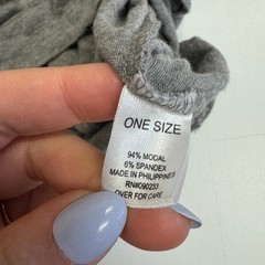 Brandy Melville Hoodie Womens OS Gray Crystal Soft Lightweight Casual