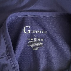 G Lifestyle Women’s Large Navy Blue Long Sleeve Shirt Nylon Golf Tennis E6