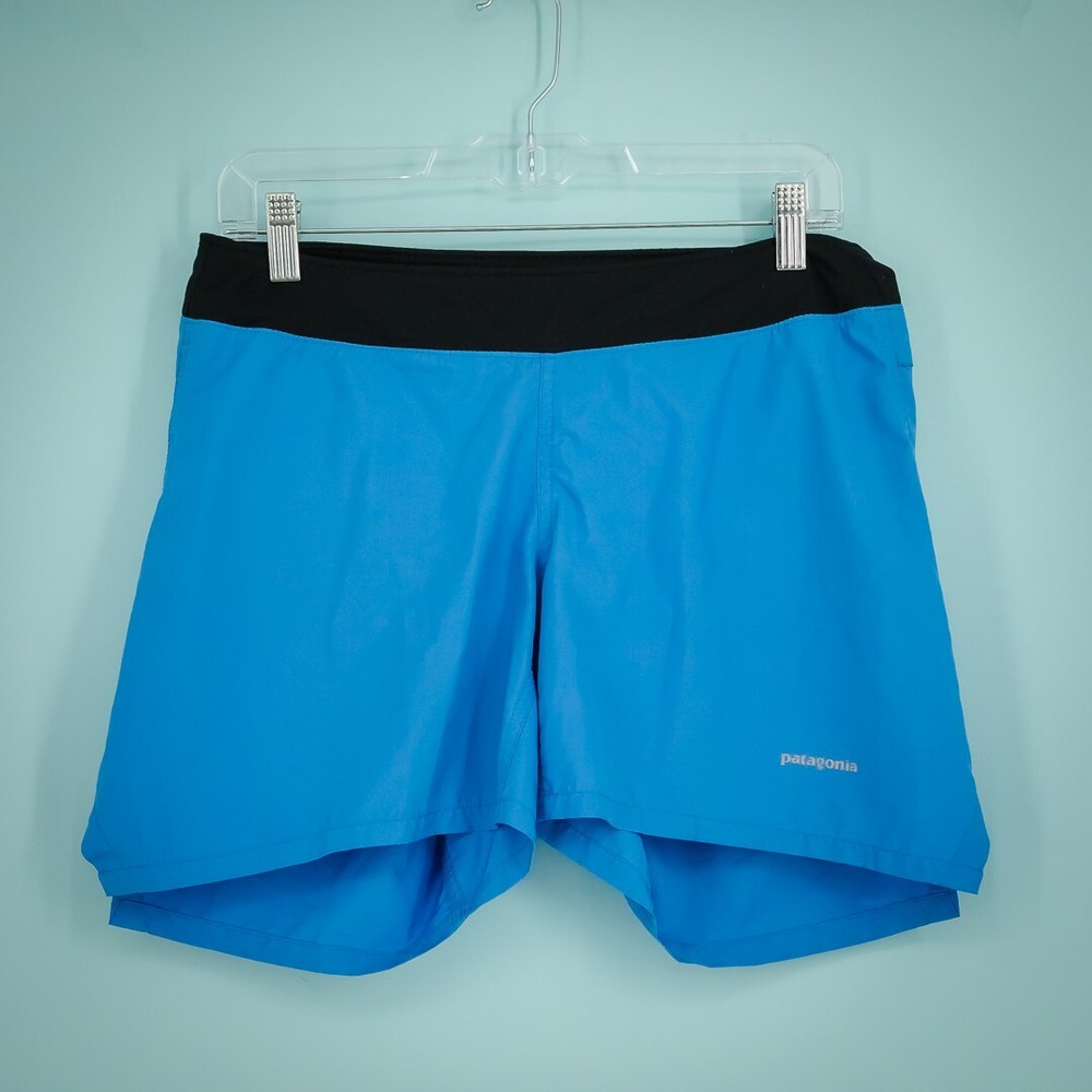 Patagonia Women’s Size Small S Blue Strider Pro Pull On Lined Active Shorts