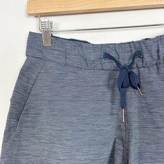 Lululemon On The Fly Shorts Navy Blue Spacedye Size 6 Drawstring Waist Women’s