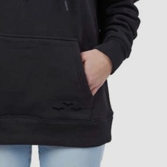 $95 Lazypants Women’s Black Bird Graphic Kangaroo Pocket Plush Hoodie Size S