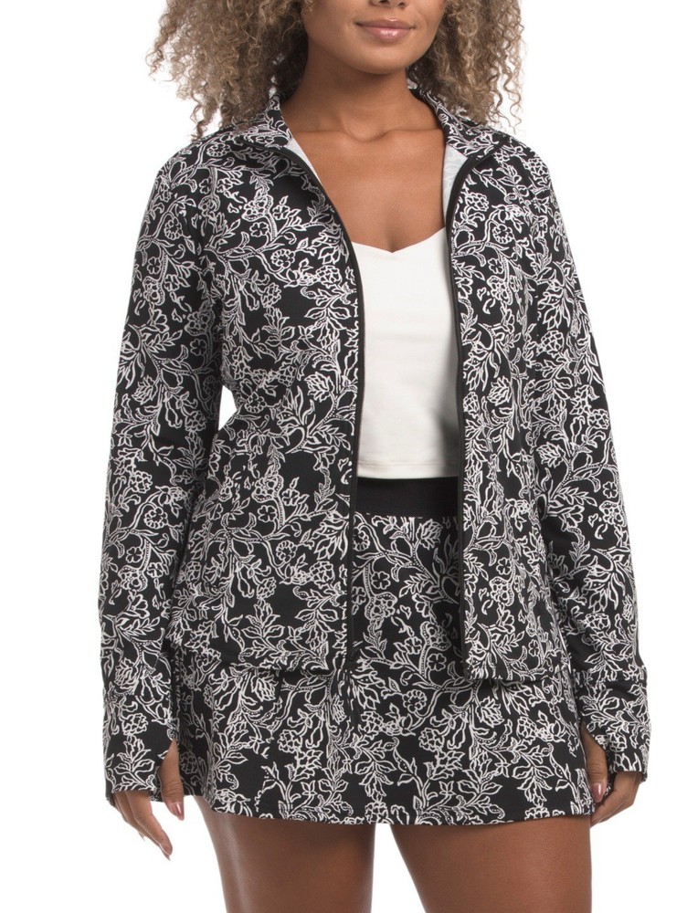 NWT Tommy Bahama Full Zip Jacket Pullover XS S M L Black White Side Pockets P3