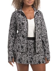 NWT Tommy Bahama Full Zip Jacket Pullover XS S M L Black White Side Pockets P3