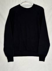 Pannill by Hanes Sweatshirt Womens Size Large Christmas Poinsettia Glitter Black