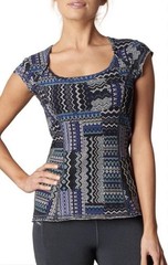 Prana Kamilia Hemp Organic Cotton Bluebel Fossil Yoga Climb Sport Workout S