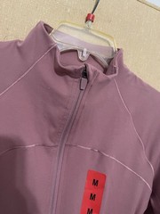 Jockey Satin Stitch Yoga Jacket Full Zip Pockets Women’s M Pink Track Jacket