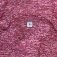 SOYBU Wmn’s PinkHeathered 1/4 Zip Long Sleeve Lt weight Pullover Shirt Size XL