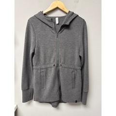Varley Dahlia Full Zip Hoodie Women M Gray Athleisure Loungewear Active Yoga Gym