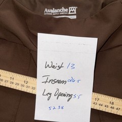 Avalanche Ripstop Pants Sz M 4 Way Stretch Slim Fit Zip Pockets Hiking Outdoor