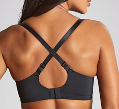 Panache 32J USA (32GG UK) Moulded 365 Plunge T-Shirt Bra NWOT 10906 Black