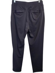 Black Pull-On Sweatpants M Regular Elastic Waist Stretch Pockets Machine Wash