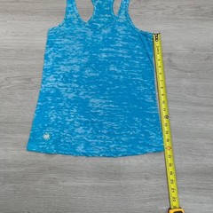 Shine Athletica Tank Top Racerback Athletic Teal Burnout Women’s Small