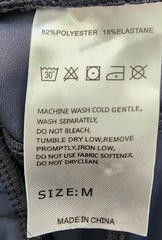Black Pull-On Sweatpants M Regular Elastic Waist Stretch Pockets Machine Wash