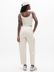 Athleta 12 Tall Endless High Rise Cargo Pant Bone NWT! #467187