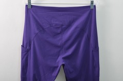 Alaskan Hardgear Womens Large Ribbed Leggings High Rise Purple Nylon Blend Knit