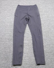 Avalanche Leggings Womens Small Charcoal High Rise Side Pocket Athletic Yoga