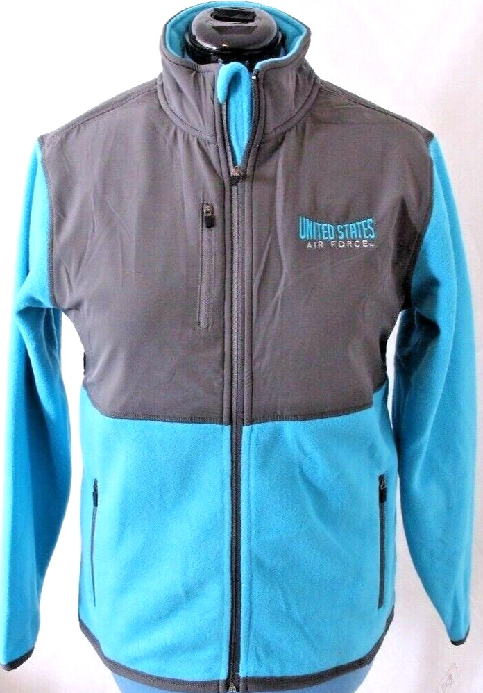 USAF Air Force Falcons J. America Full Zip Blue Fleece Jacket Women’s M
