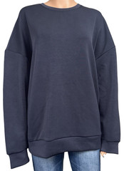 Lazypants Womens X-Large Sweatshirt Charcoal Gray Pull Over Crewneck XL New