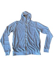 Brandy Melville Sweater Womens One Size Gray Full Zip