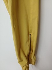 Albion Mustard Yellow Jetsetters Joggers W/ Zip Ankle Zipper Drawstring Sz Small