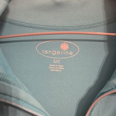 Tangerine Women’s Size Small Full Zip Athletic Jacket Zipper Pockets Thumb holes