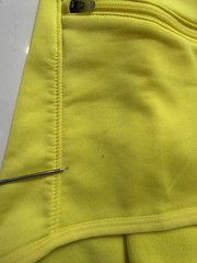 Nike Pro Dri-FIT Half Zip Pullover Hoodie Neon Yellow Women’s Large Running