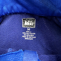 REI Pullover Womens Medium Blue 1/2 Zip Lightweight Stretch Outdoor Sweatshirt