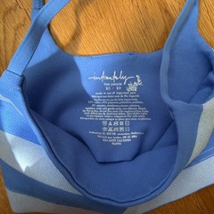 Free People Intimately XS/S Never Better Bandeau Blue/White NWOT W DEFECT