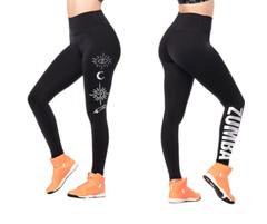 Zumba Spirit High Waisted Ankle Leggings ~ Black ~ XS ~ New! Free Ship!