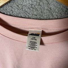 Avia Balloon Sleeve Crew Neck Sweatshirt Women’s L Pink Pullover