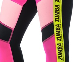 Zumba Dance In Color High Waisted Ankle Leggings – Shocking Pink ~ XS & XL ~ New