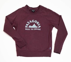 Patagonia Crew Neck Sweatshirt Womens Small Purple Organic Cotton Minimalist