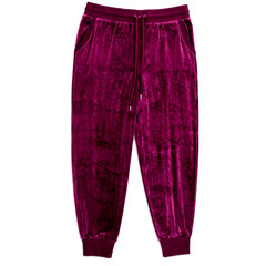 Felina Velour Tracksuit Set XL Burgundy Hooded Zip Jacket Jogger Pants Lounge