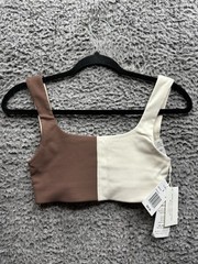 L Space Backbeat Cropped Tank Top Colorblock Size Small $88 New