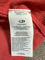 Icebreaker Merino GT 1/2 Zip Vented Baselayer Pullover Women’s Medium Red